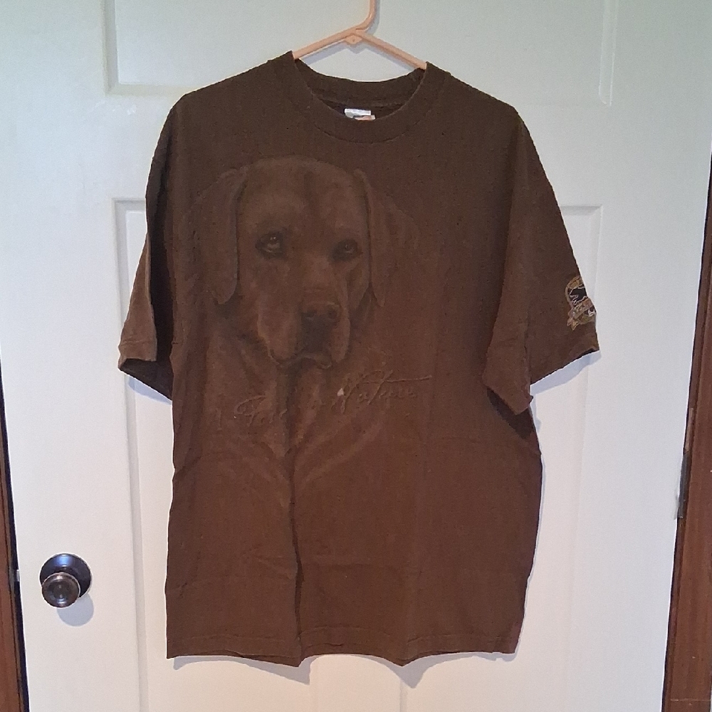 Bonehead Outfitters Chocolate Lab Graphic Tee XL